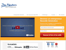 Tablet Screenshot of desmentorspourentreprendre.com